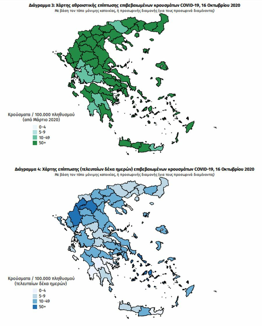 κρουσματα κορωνοϊός Ελλάδα