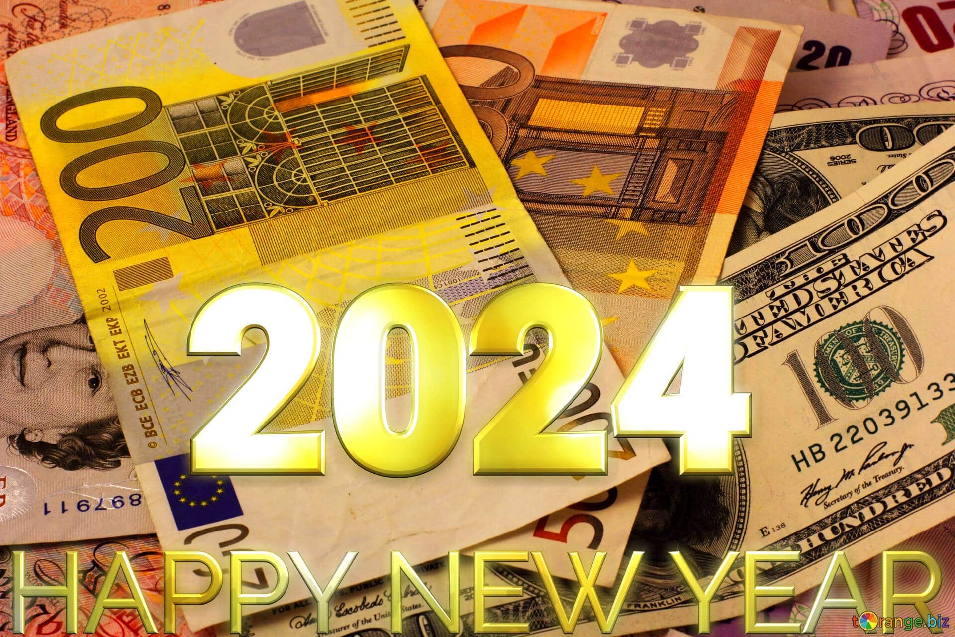 banknotes happy new year 2024 226866