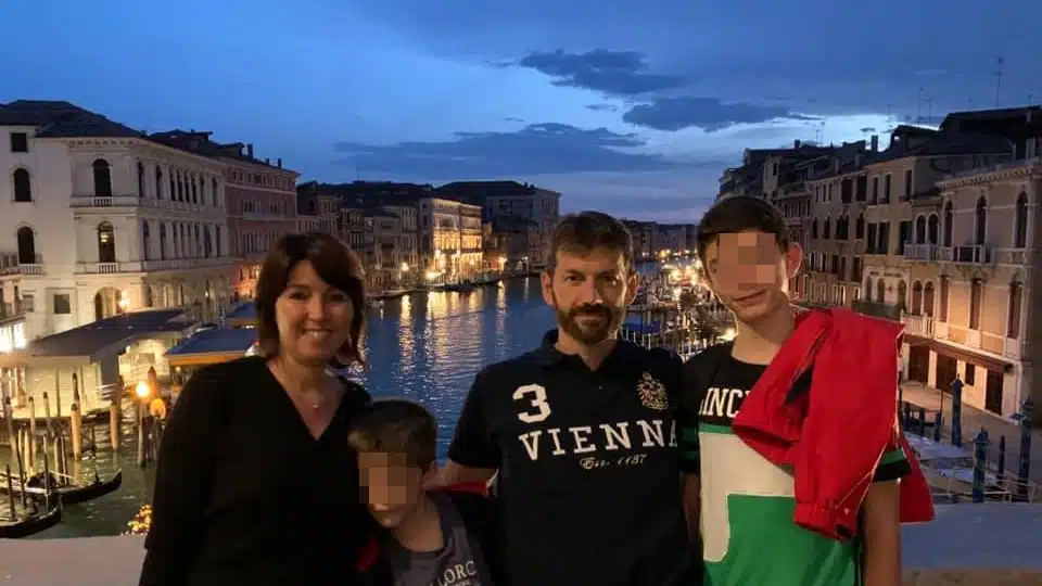 un momento di una vacanza a venezia della famiglia sterminata a paderno dugnano