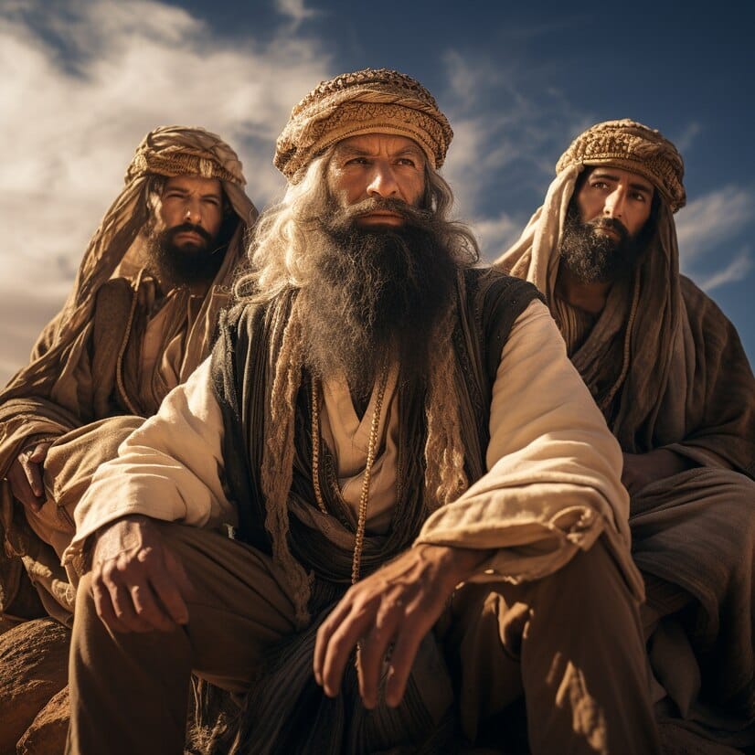 portrait three bearded men 23 2150972914